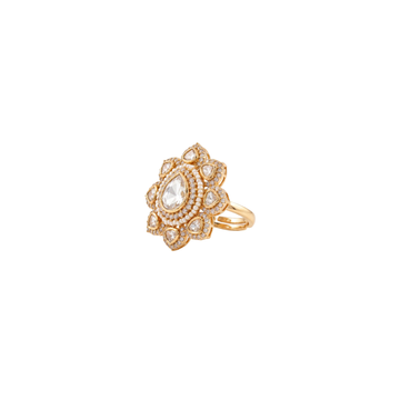The Padmavati Bloom Pearl Starburst Ring