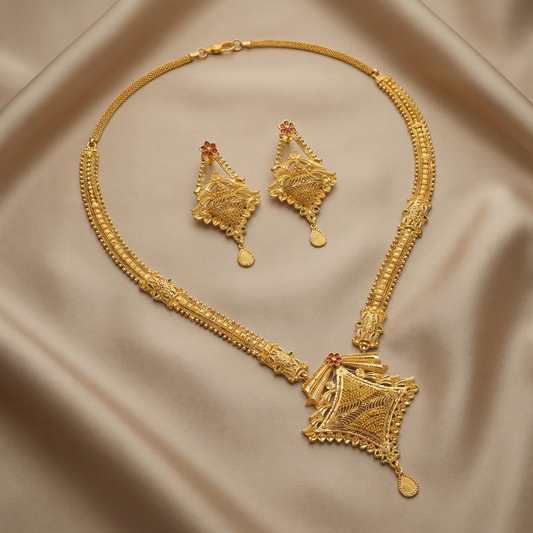 Ritvaa Rajnandini Long Necklace Set