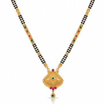 Ritvaa Diamond-Medallion Traditional Mangalsutra