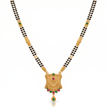 Ritvaa Majestic Shield Filigree Mangalsutra
