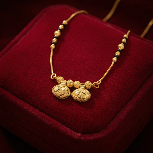 Ritvaa Sleek Aura - Golden Oval Harmony