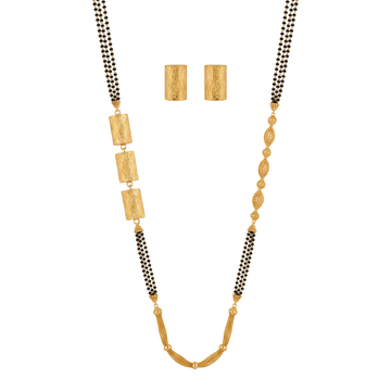 Ritvaa Linear Triple-Bead Mangalsutra Set