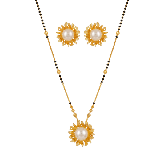Ritvaa Lotus Bloom Mangalsutra Set