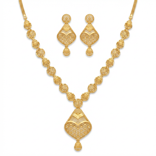 Ritvaa Stylish Ethnic Modern Short Necklace Set