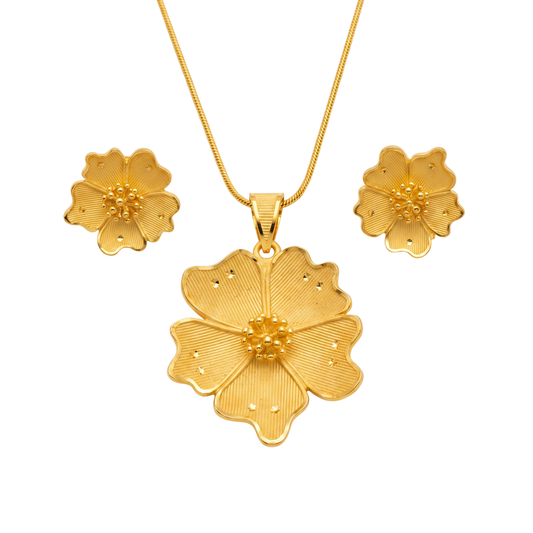 Ritvaa Classic Solitaire Pendant Set