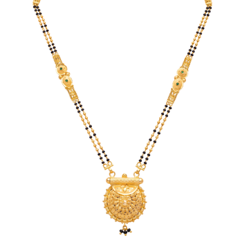 Heritage Filigree Disc Gold Mangalsutra