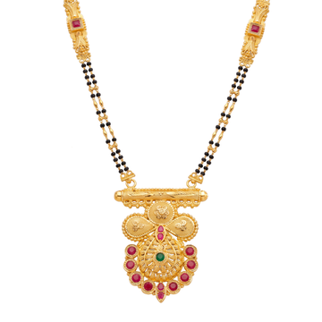 Traditional Stone Mangalsutra Design