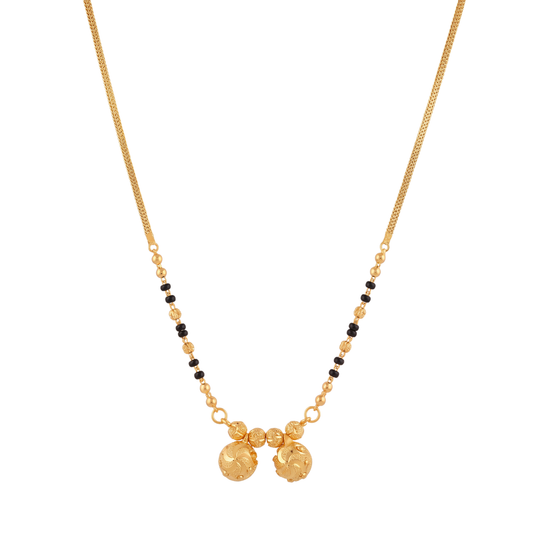 Minimalist Gold Ball Mangalsutra