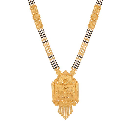 Rectangular Pendant Gold Mangalsutra