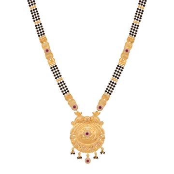 Peacock Inspired Gold Mangalsutra