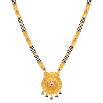 Ornate Gold Medallion Mangalsutra