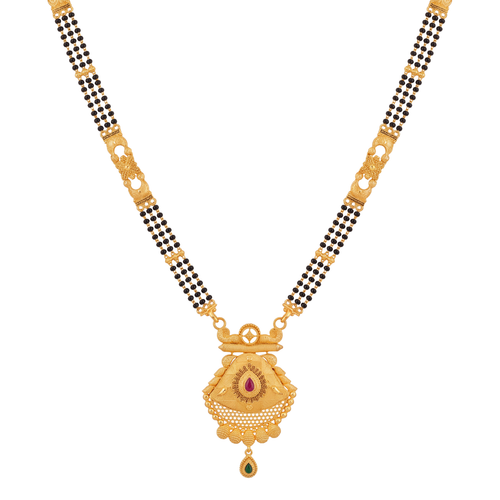 Anavarata Three-Strand 24K Gold-Layered Mangalsutra