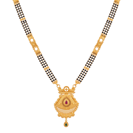 Anavarata Three-Strand 24K Gold-Layered Mangalsutra