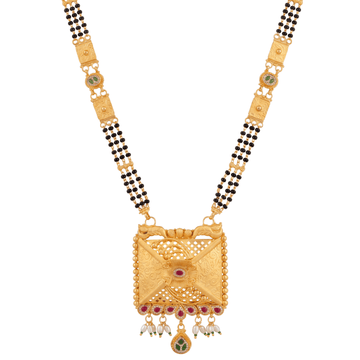Pariposhana Three-Strand 24K Gold-Layered Mangalsutra