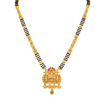 Anarghya Three-Strand 24K Gold-Layered Mangalsutra
