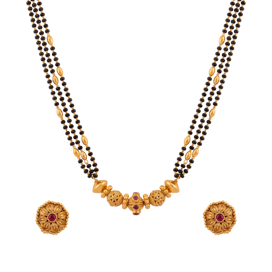 Multi-Tiered Traditional Gold Mangalsutra