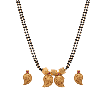 Paisley Motif Gold Mangalsutra