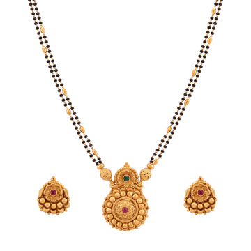 Embellished Medallion Gold Mangalsutra