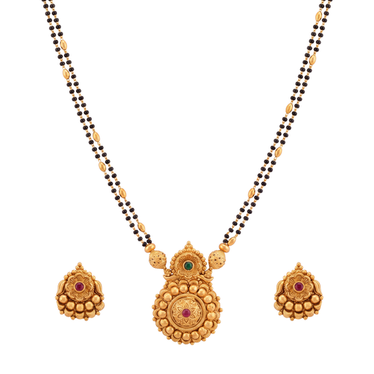 Embellished Medallion Gold Mangalsutra