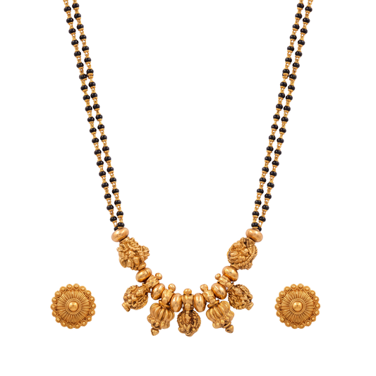 Ornate Cluster Gold Mangalsutra