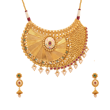 The Royal Asymmetrical Meenakari Choker Set