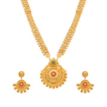 Embellished Sunburst Gold Long Set
