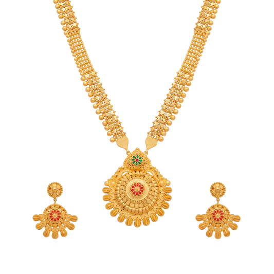 Embellished Sunburst Gold Long Set