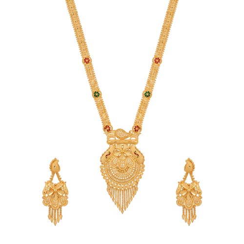 Traditional Paisley Gold Long Set