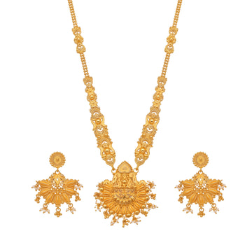 Ratipriya Traditional Gold-Toned Long Set