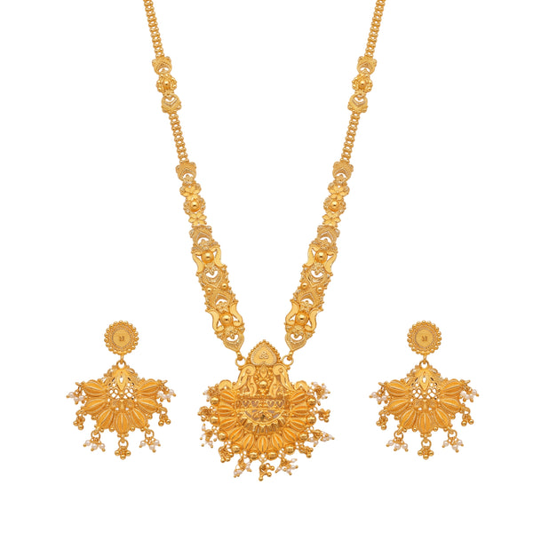 Ratipriya Traditional Gold-Toned Long Set
