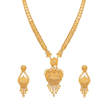 Shilpangi Traditional Gold-Toned Long Set