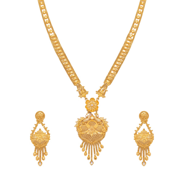 Shilpangi Traditional Gold-Toned Long Set