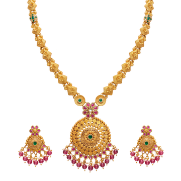 The Heritage Floral Matte Gold Haar Set