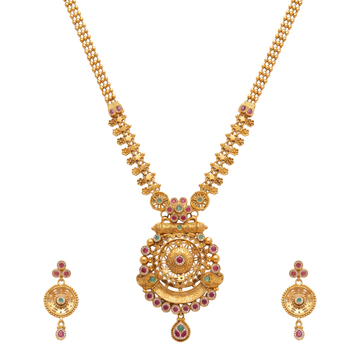 The Rajkumari Chakra Openwork Long Set