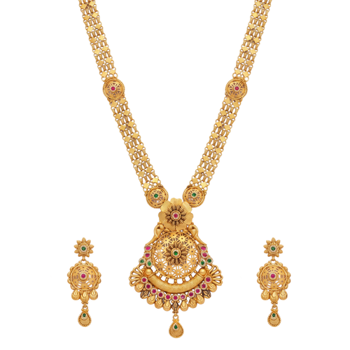 The Shahi Pushpa Lattice Multi-Strand long Set