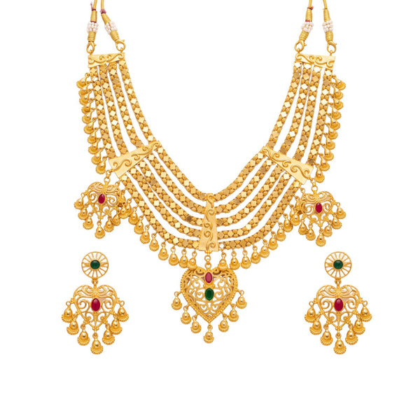 Panchdhara Traditional Layered Necklace Set