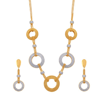 Nemi Contemporary Two-Tone Necklace Set