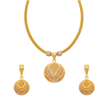 Suvarcha Gold-Toned Pendant Necklace Set