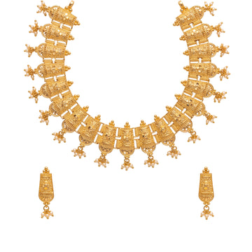 Nakashi Traditional Gold-Toned Necklace Set