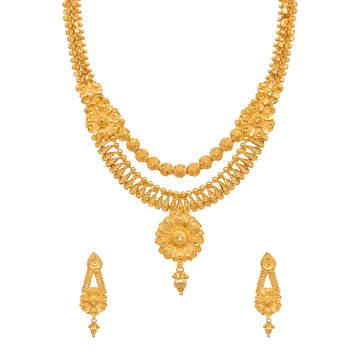 Elegant Floral Design Necklace Set