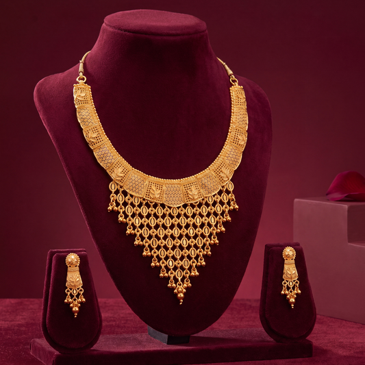 Traditional Gold Necklace Set