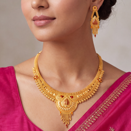 Kesarvedh Necklace Set
