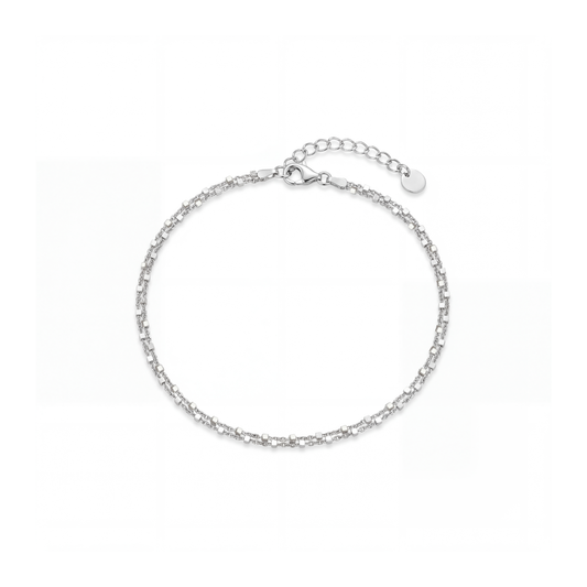 Whisper: Chain Anklet in Sterling Silver