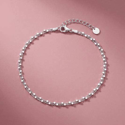 Whisper: Chain Anklet in 925 Sterling Silver