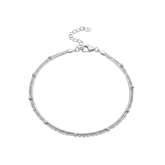 Evermore: Link Anklet in Sterling Silver