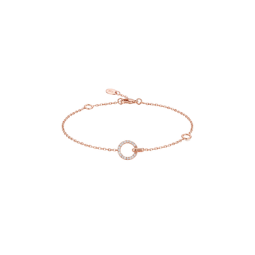 Rose Gold Interlocking Circle Bracelet