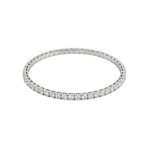 All Lit Up: Crystal Tennis Bracelet in 925 Sterling Silver