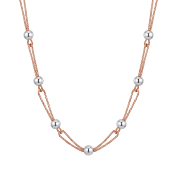 Asteria: Dual-Tone Beaded Chain