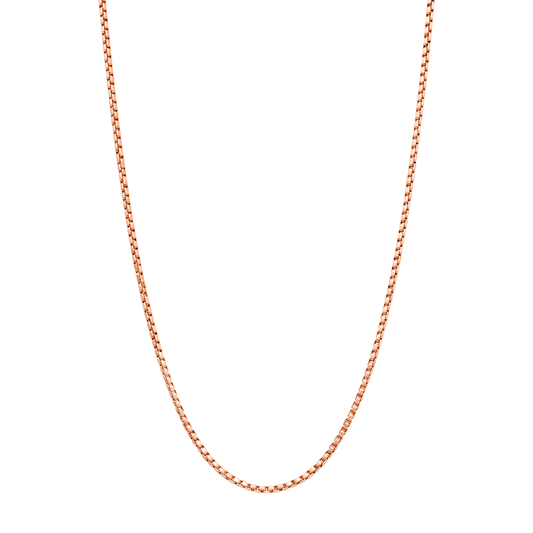 Linéa: Box Chain in Rose Gold-Plated Sterling Silver