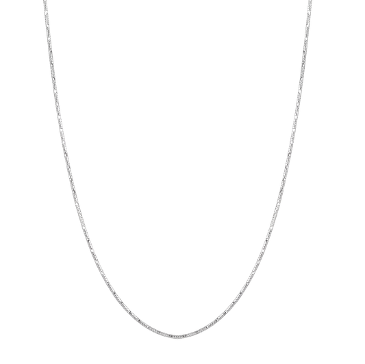 Skin Deep: Textured Chain in 925 Sterling Silver